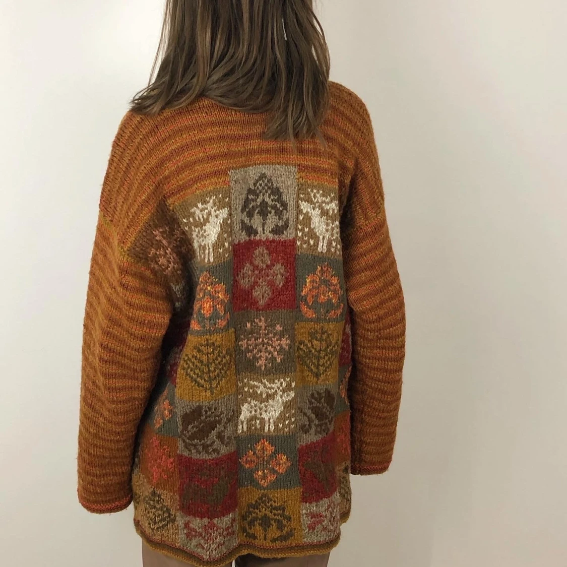 unik handstickad kofta - 91