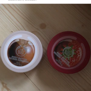  - The body shop body butter i mini förpakning ca hälften kvar