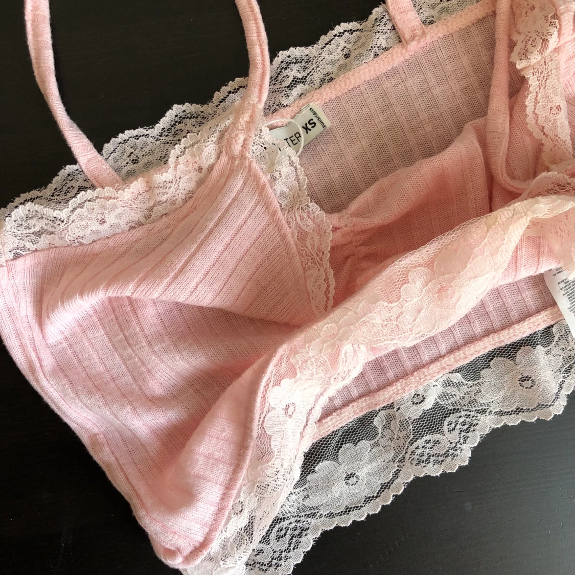 Rosa Spets topp - 91