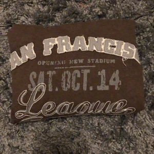 Brun t-shirt - Skitsnygg brun T-shirt med tryck!🤎 storlek L, annars väldigt fin oversize på mindre storlekar. Säljer om jag får ett bra bud!                                                                   Högsta bud just nu: 180 inklusive frakt