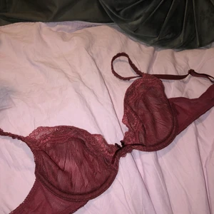 Vinröd spets bralette  - Jättefin bralette i storlek 75B, den är köpt på Triumph och är sparsamt använd. (Jag har tagit bort vadderingen)💕