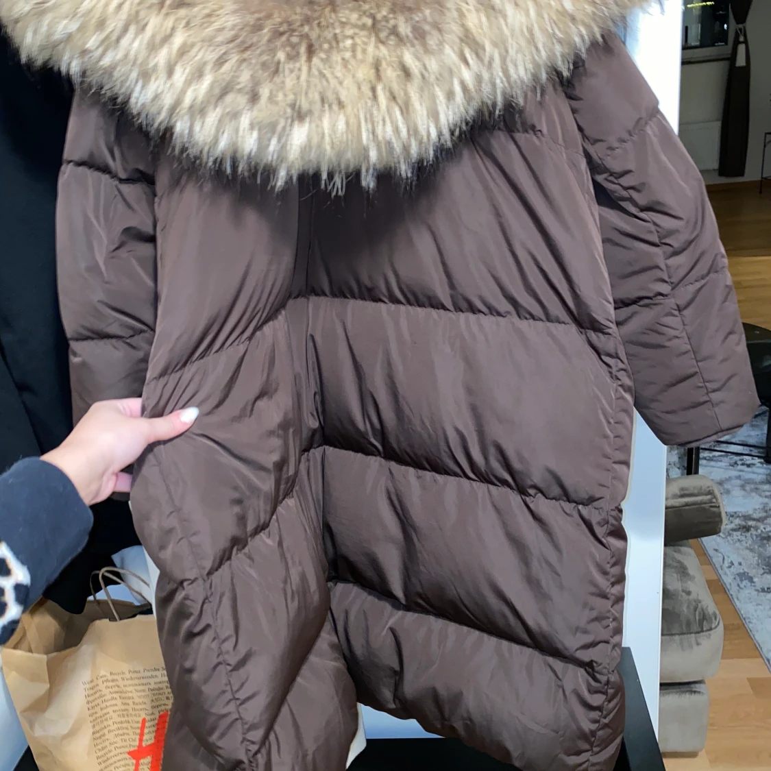 Brun vinterjacka - 90