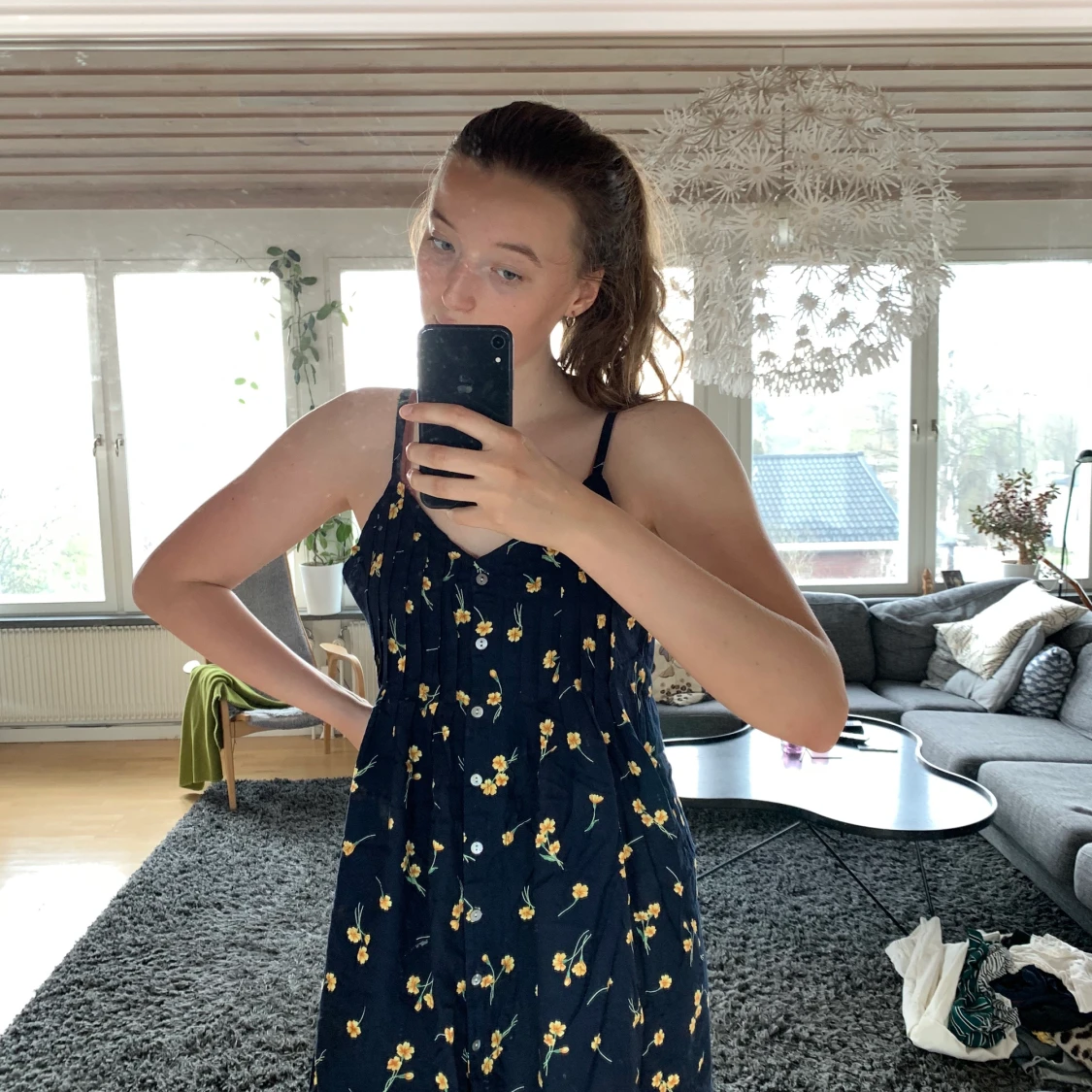 Blommig sommarklänning.