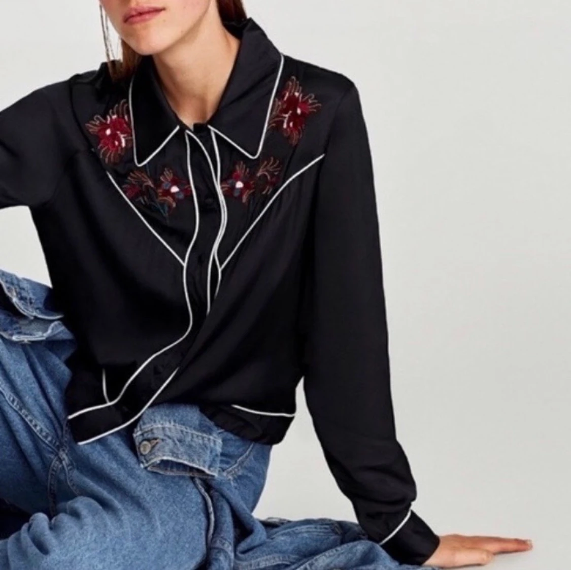 Zara silk cowboy shirt - 90