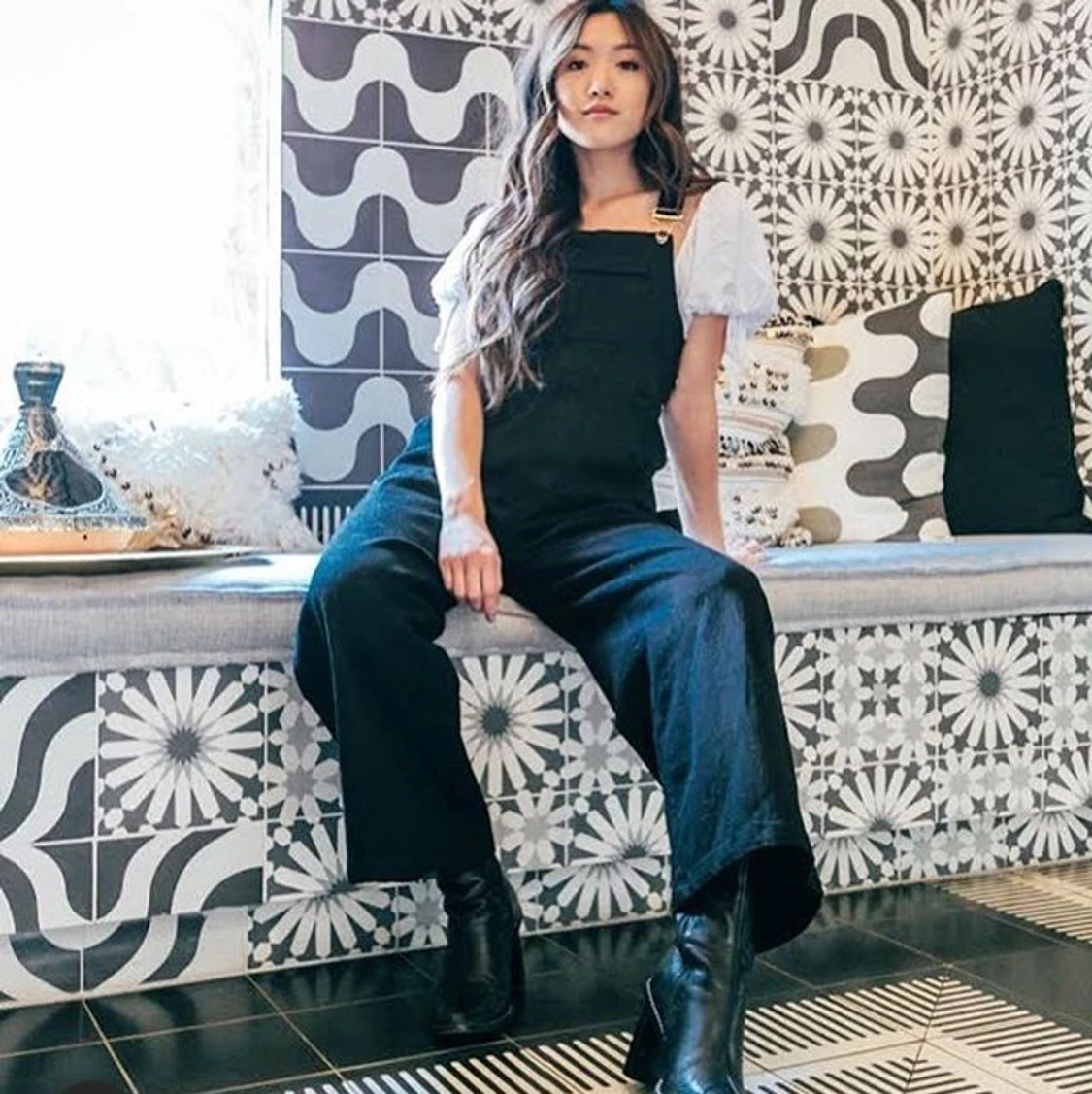 Grungy hängselbyxor - 91