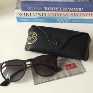  - Svarta Ray Ban ERICA i bra skick. Orginalfodral och putshanduk medkommer.