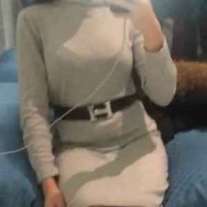 Grå polo krage klänning använd endast en gång - Använd en gång perfekt nu till vintern/höst