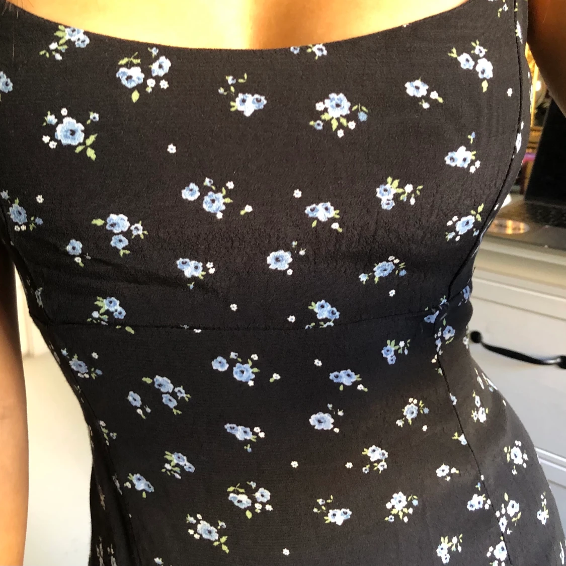 blommig långklänning  - 91