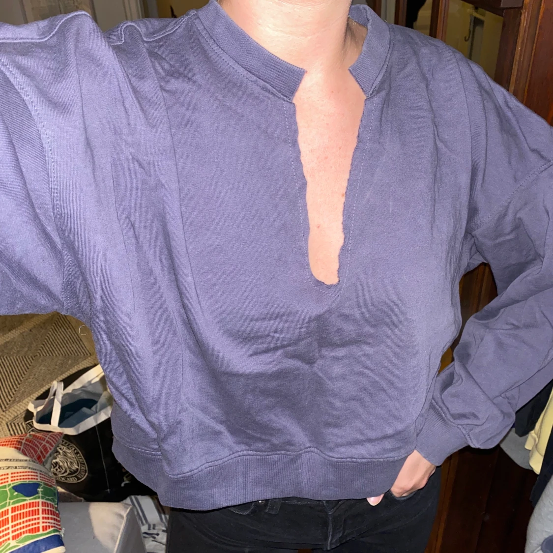 Kort sweatshirt - 90