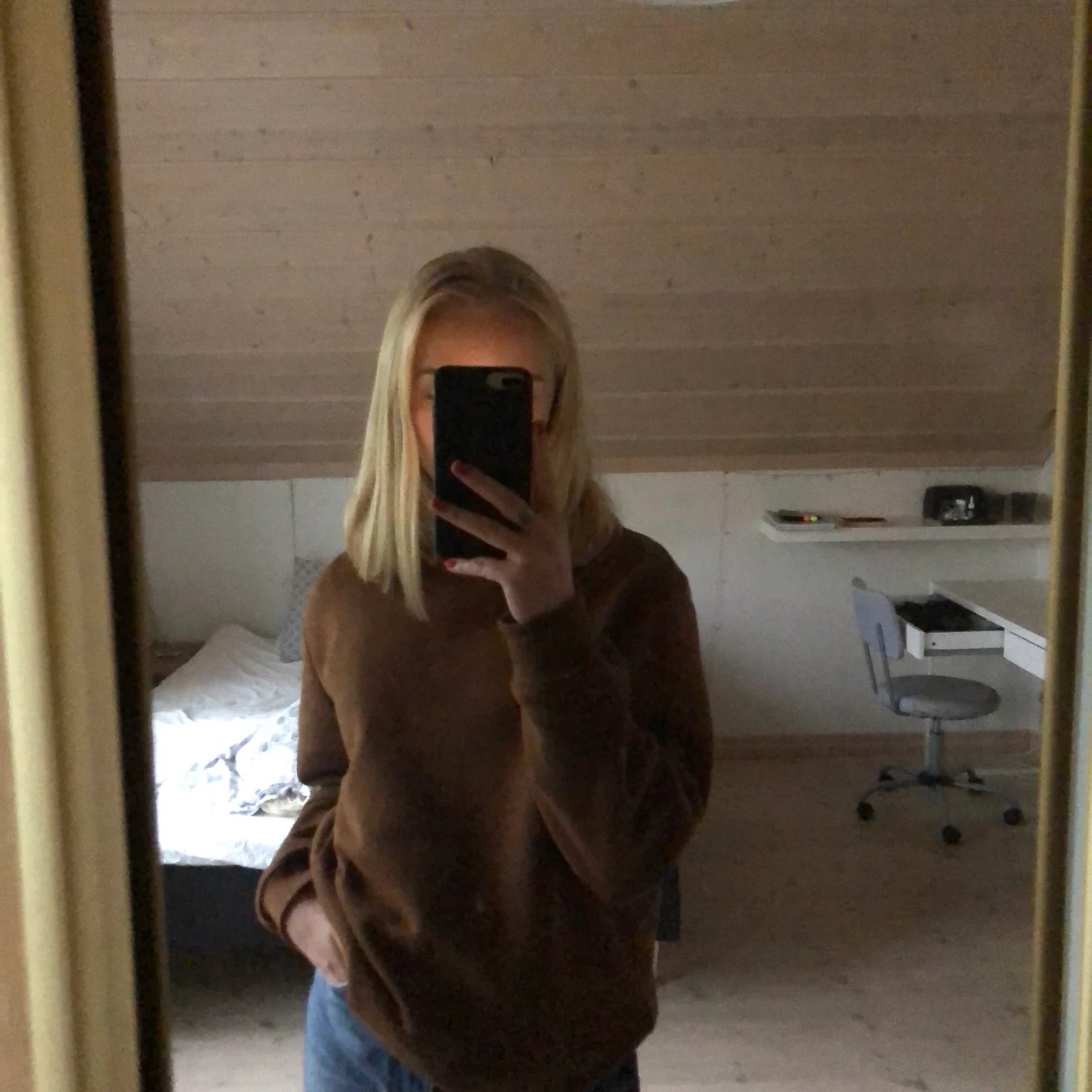 Brun sweatshirt  - 90