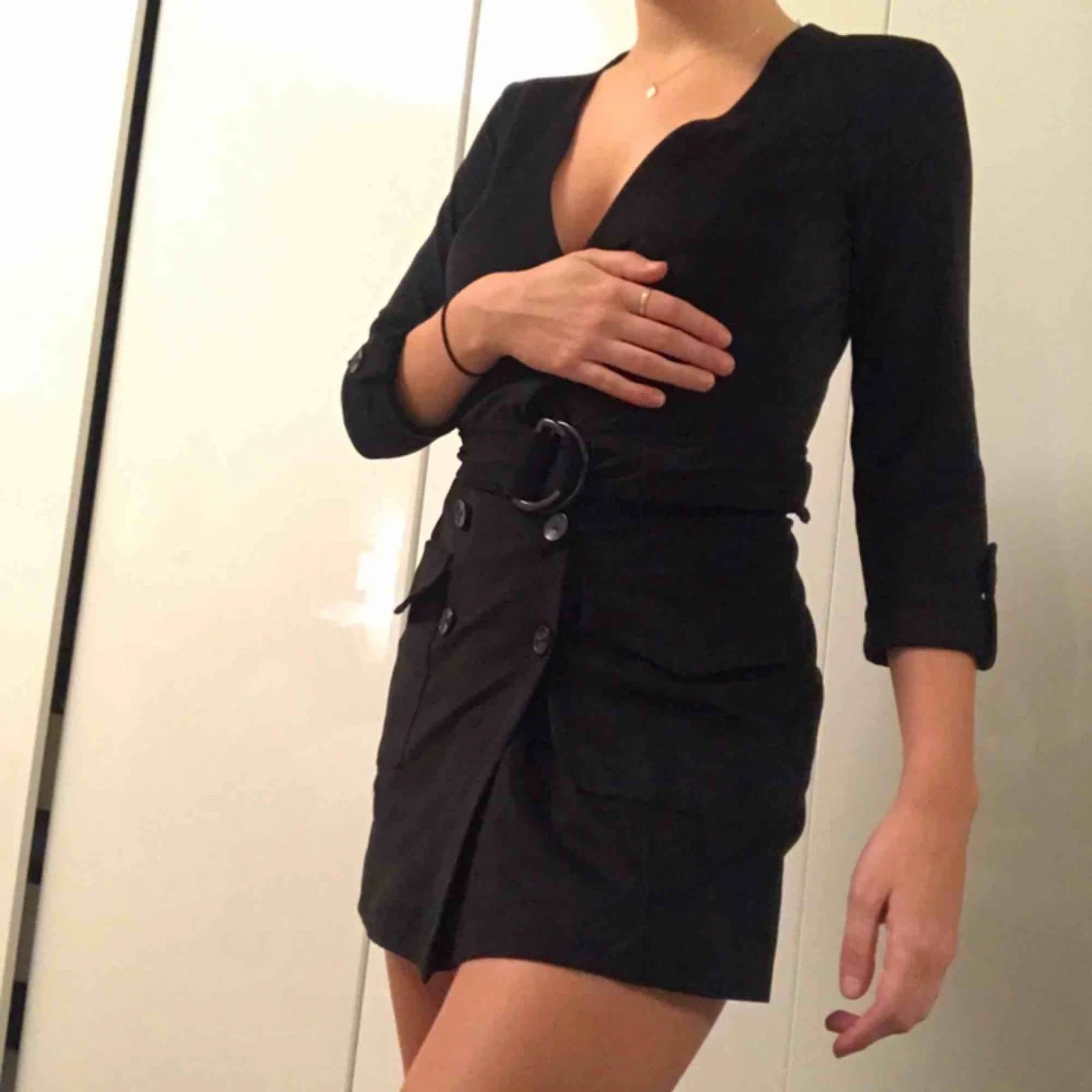 Suede kavaj klänning (byxdress) - 90