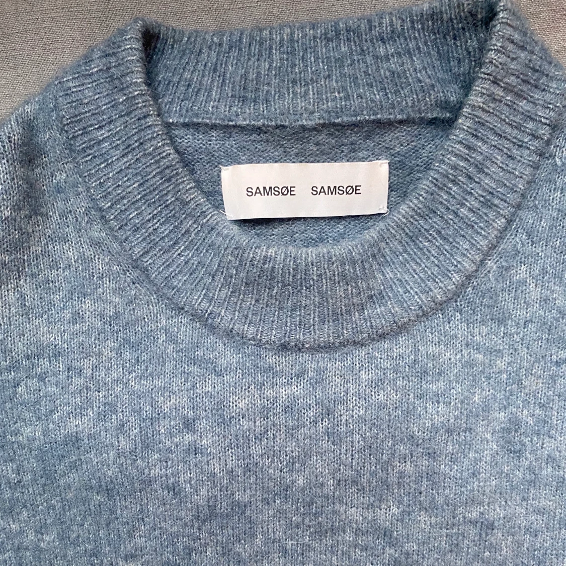 Ljusblå stickad tröja från Samsoe Samsoe - 90