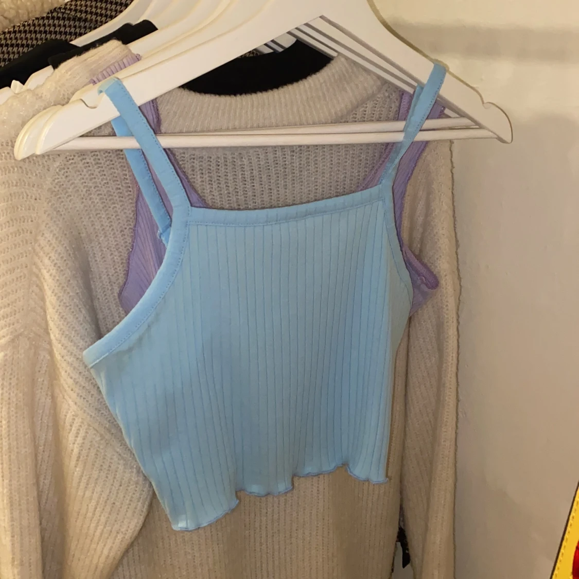 Ljusblå topp - 90