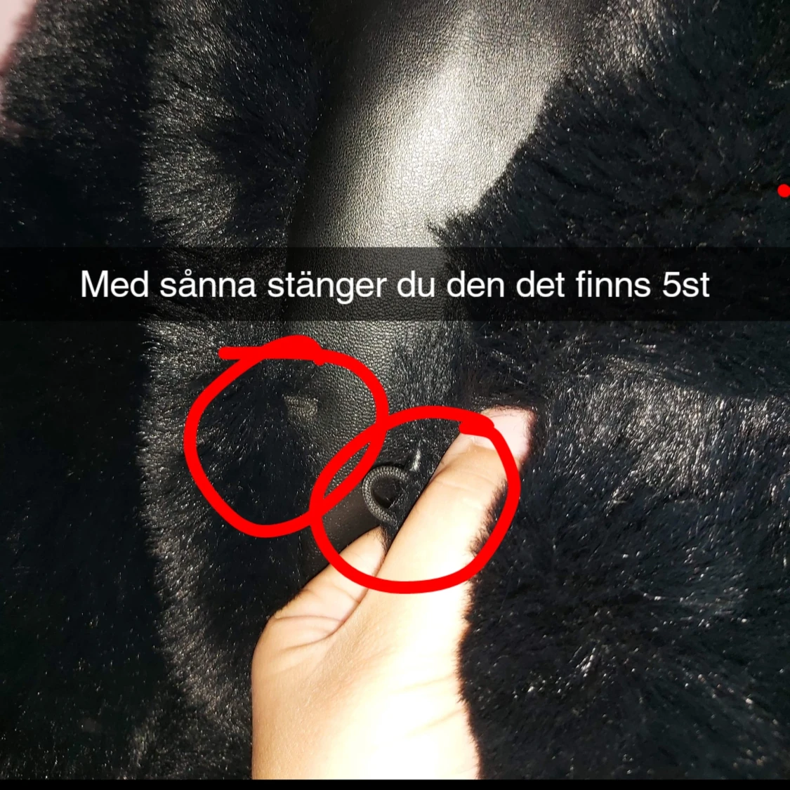 Svart Pälsväst - 91