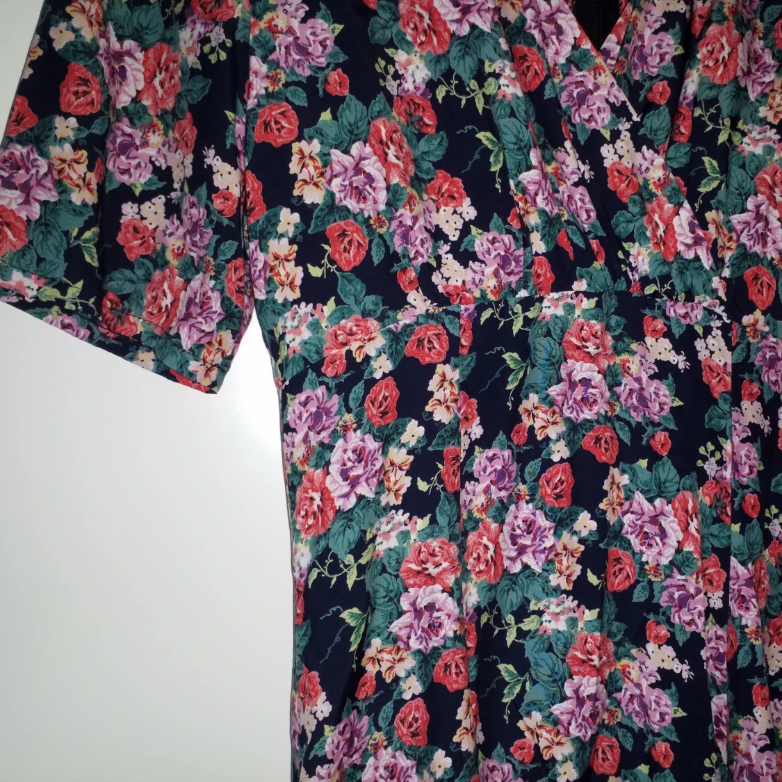 Blommig vintageklänning  - 90