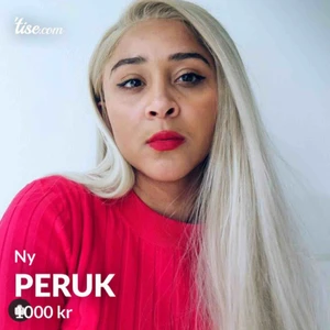  - Ny peruk! Lace front, inklippt för att matcha ansiktet. Superfin och realistisk. PRIS KAN SÄNKAS VID SNABB AFFÄR :-)