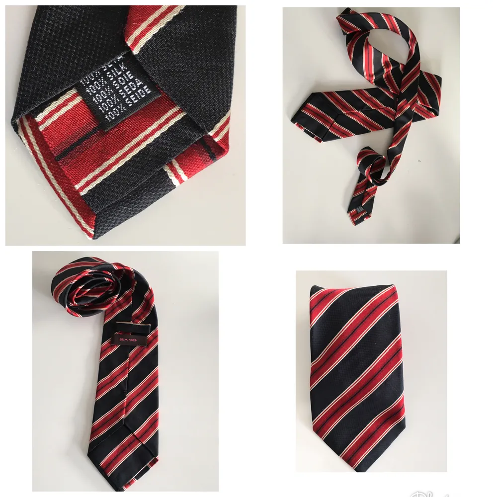 Elegant slipsen i100% silk. Från SAND. Ren och i toppskick. Som ny. Accessoarer.