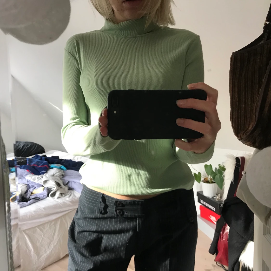 Pastellgrön tröja från Weekday  - 90