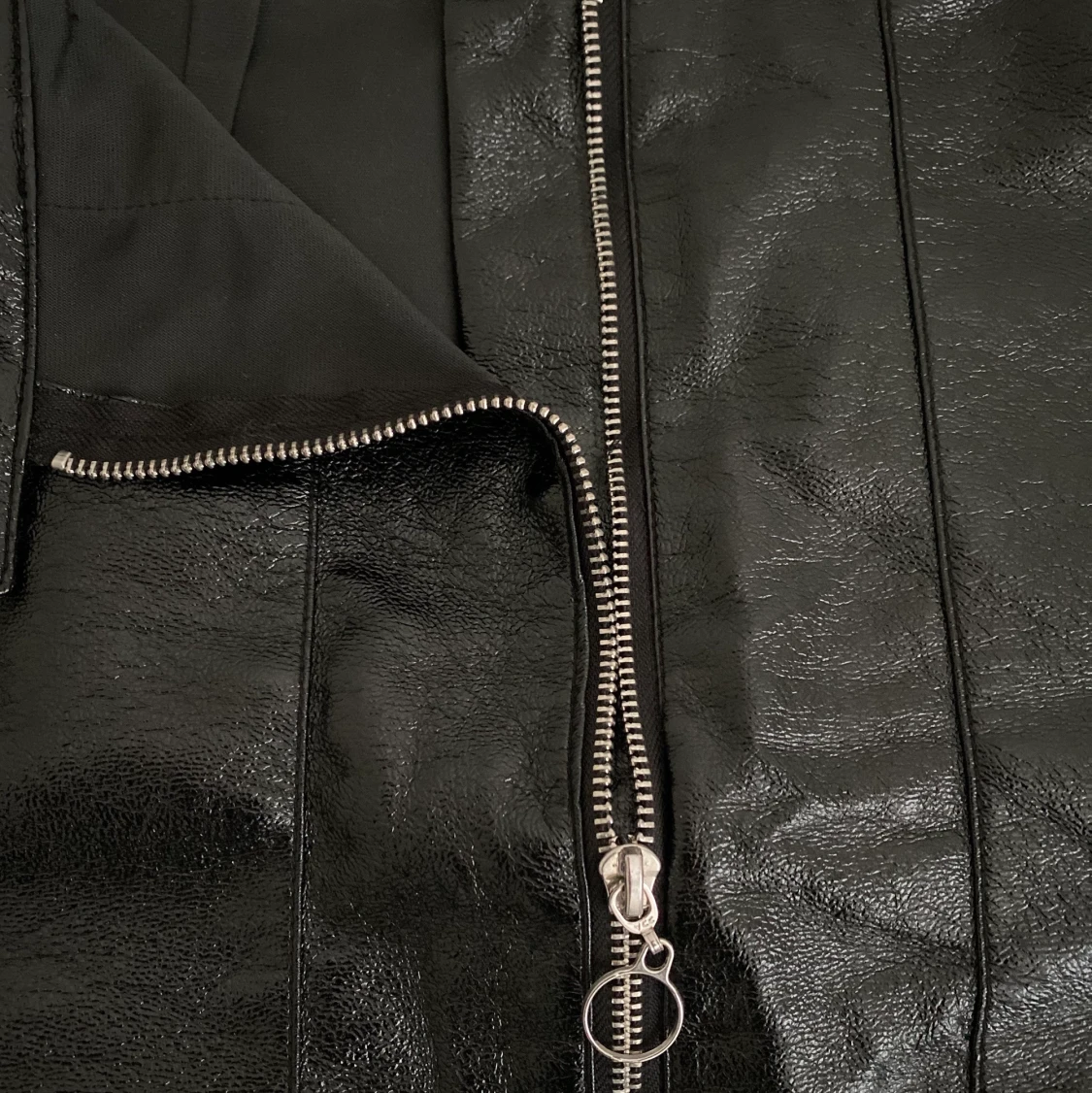 Kort leather kjol (inte riktig läder)✨✨ - 90