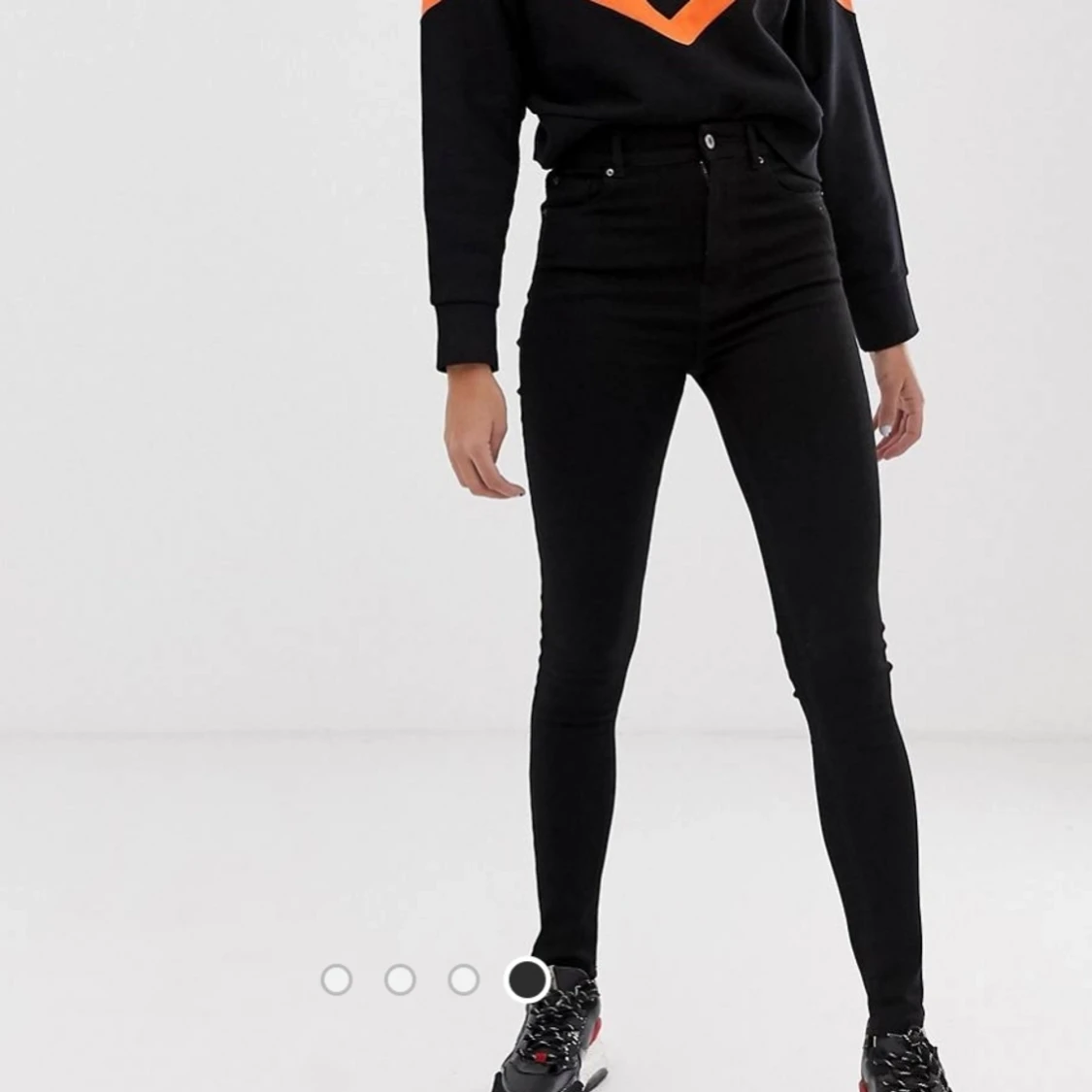 Pull & Bear skinny jeans, hög midja, 42, Budgivning