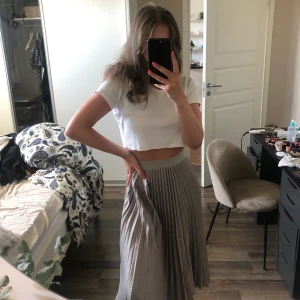 Plisserad kjol - Intressekoll på min älskade kjol!! Superfin kjol från HM i storlek 38, men skulle säga att den passar xs-m just för att den har resår i midjan. 250kr + frakt.