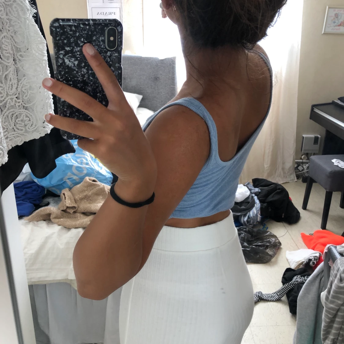 Jättefint ljusblått linne🦋