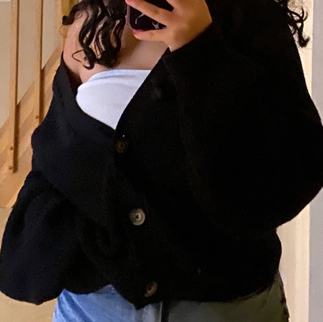 Monki Stickad tröja strl L - 91