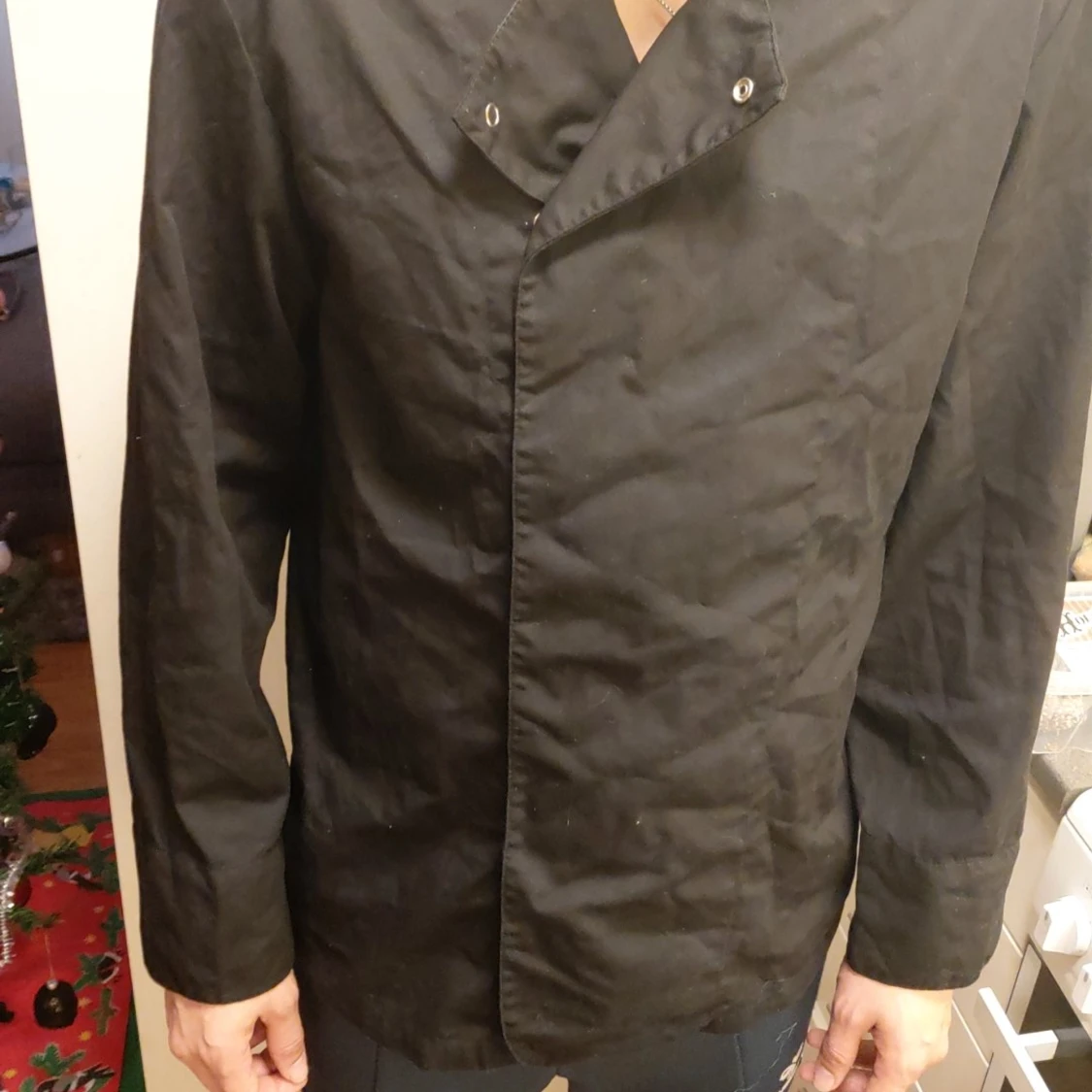 Svart kockskjorta  - 90