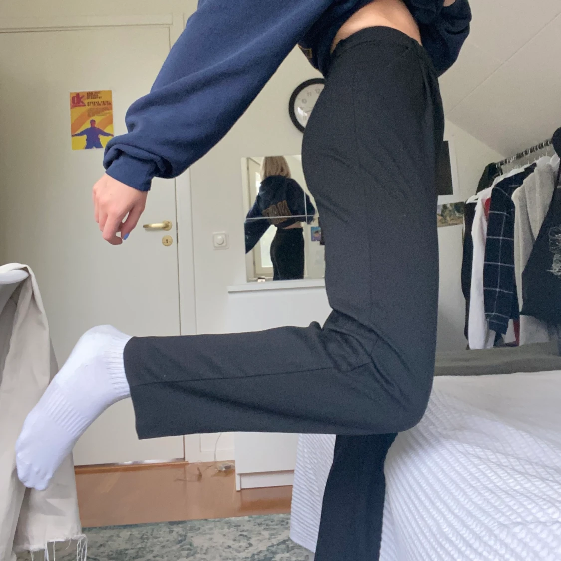 Svarta kostymbyxor  - 91