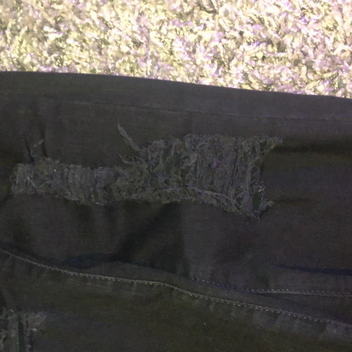 Håliga svarta jeans - 90