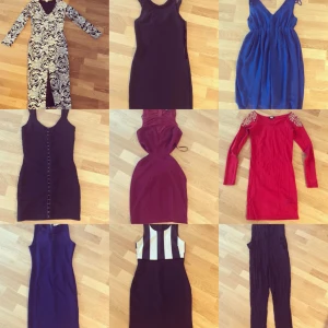  - Säljer 12 stycken snygga klänningar i storlek 34/S. Säljs för 100kr styck eller i paketpris 300kr.