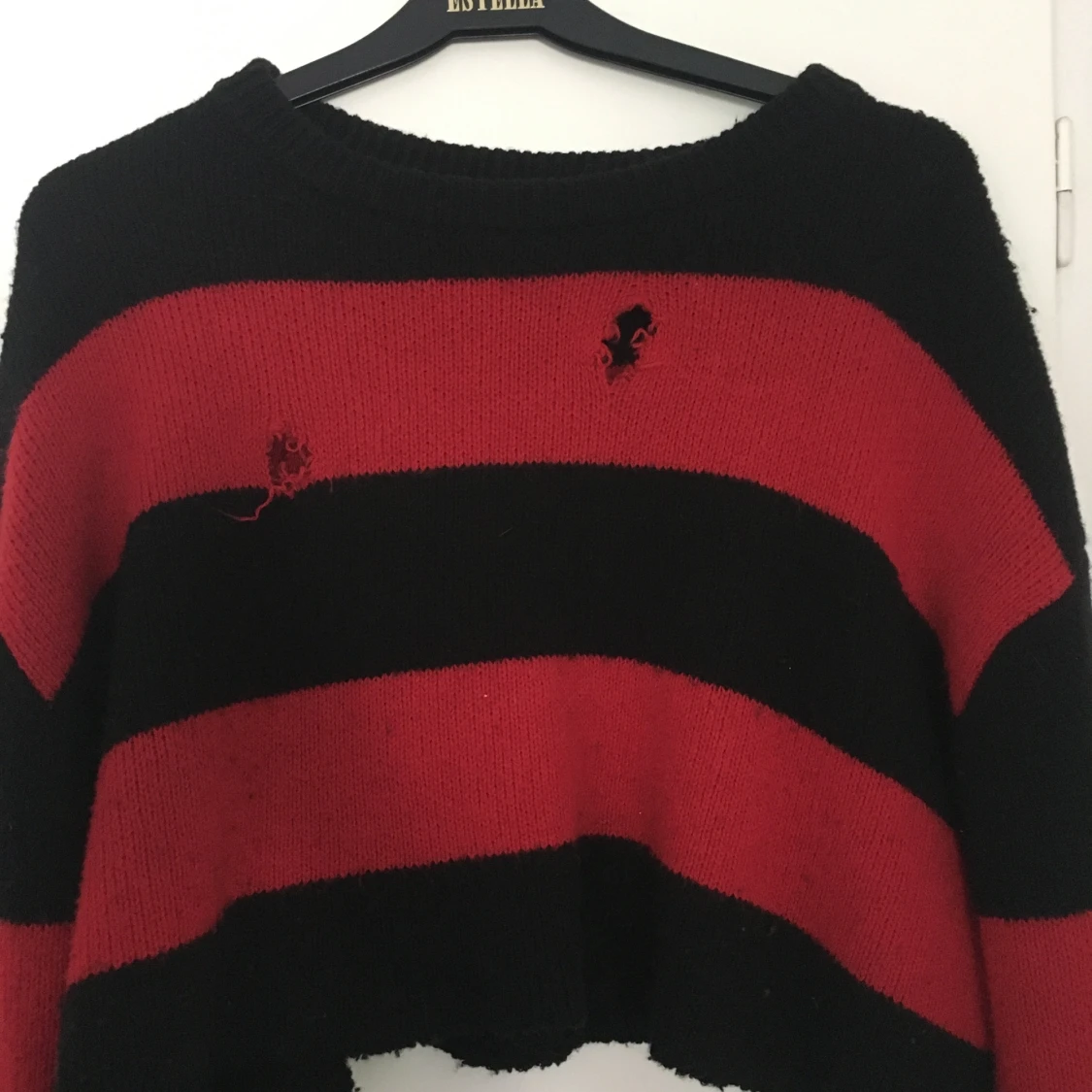 randig stickad tröja - 90