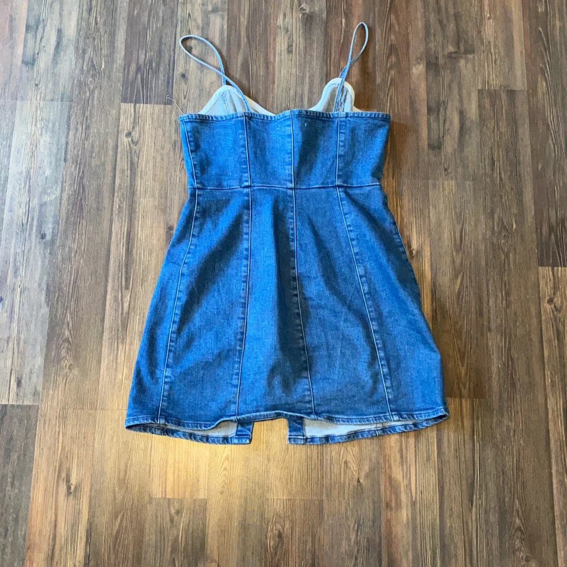 Kort jeans klänning strl M - 91