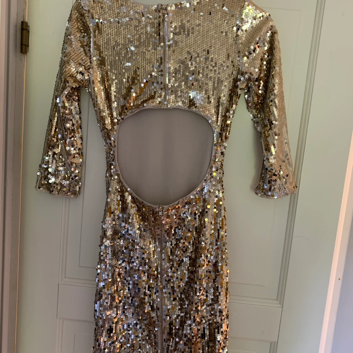 Paljett klänning i guld - 90