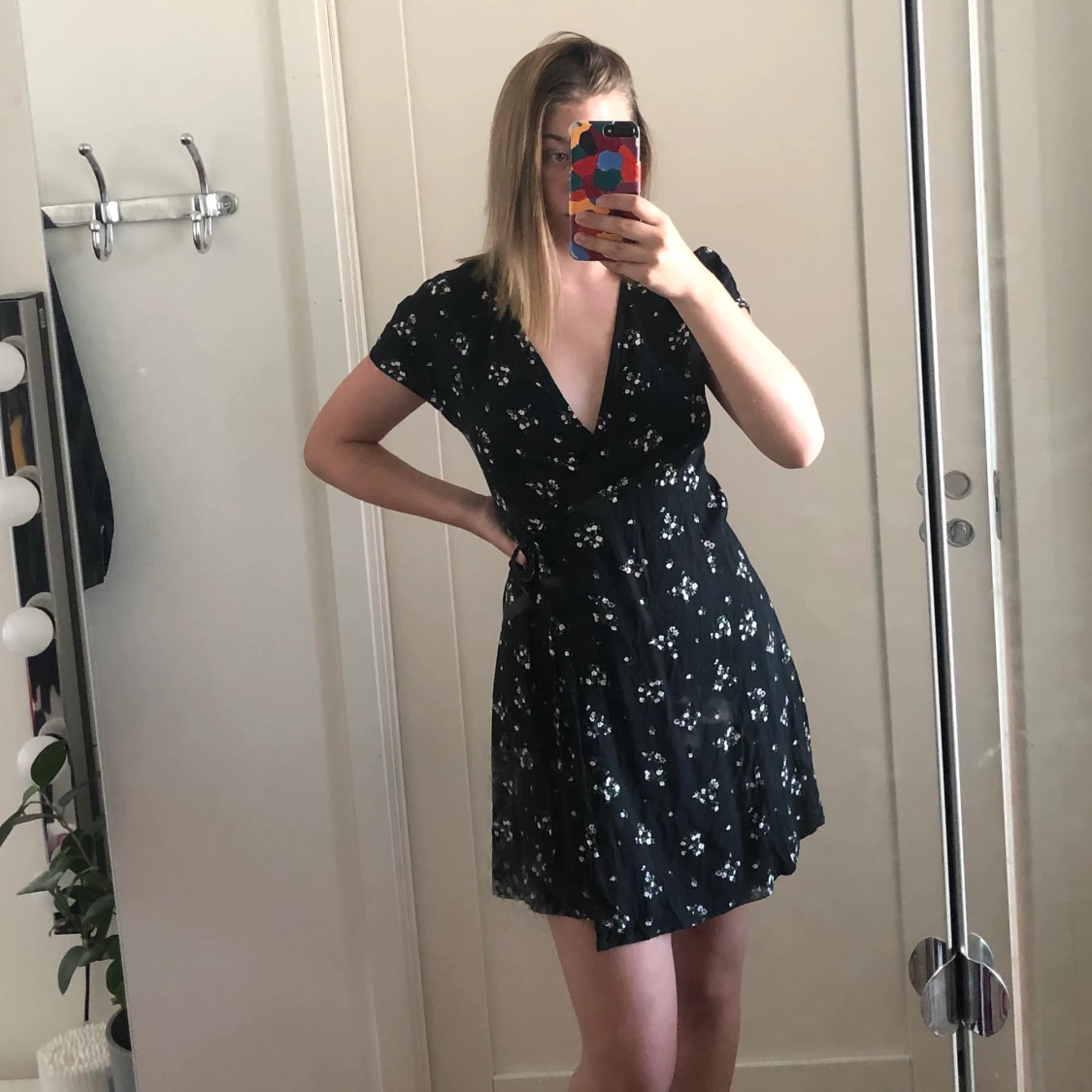 svart sommar klänning  - 90