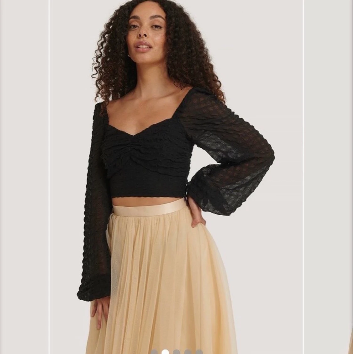 svart festlig topp - 90