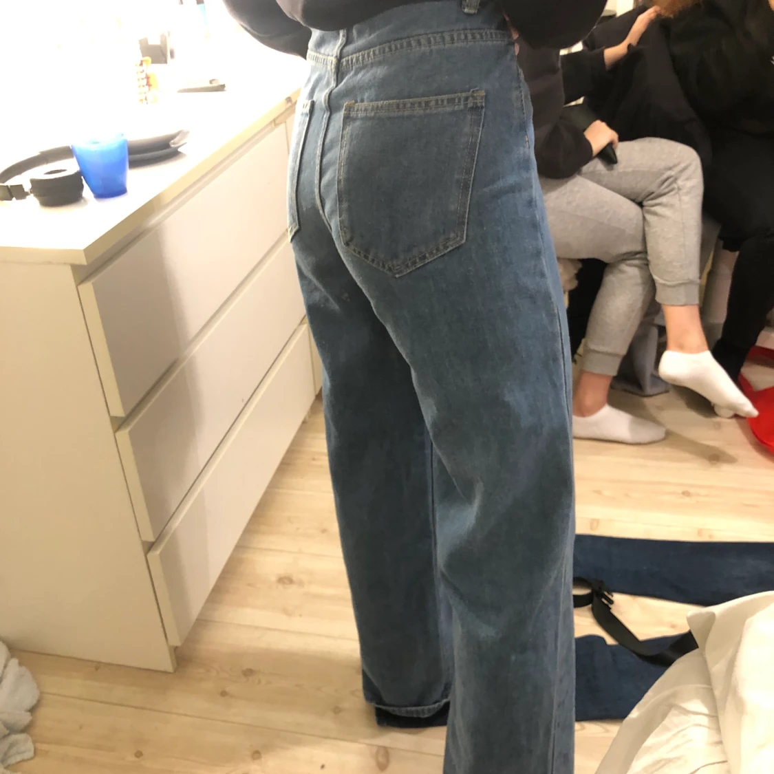 Straight blue jeans  - 90