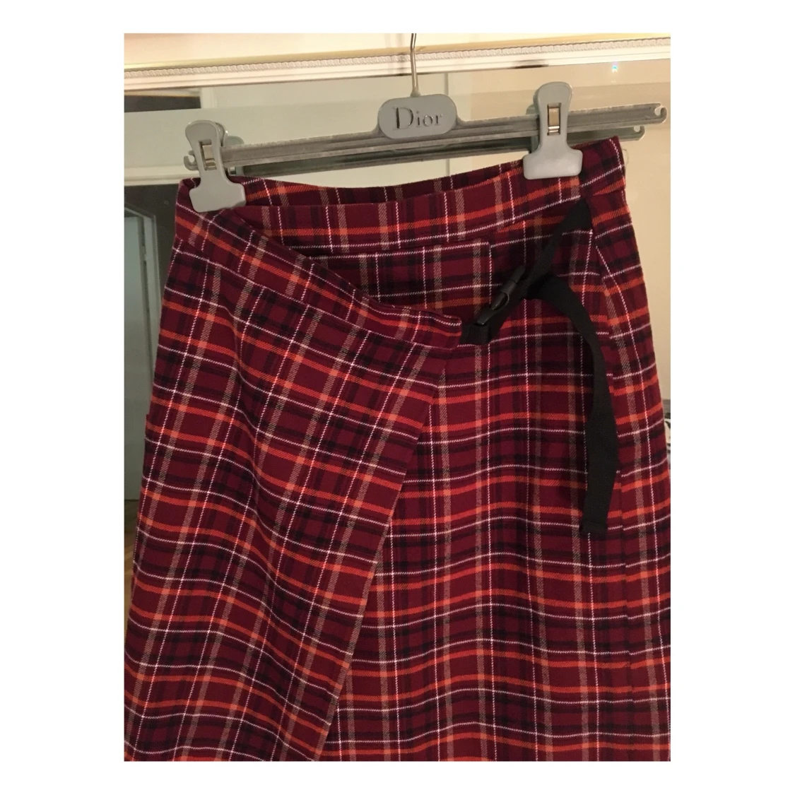 Midi kjol med slits - 90