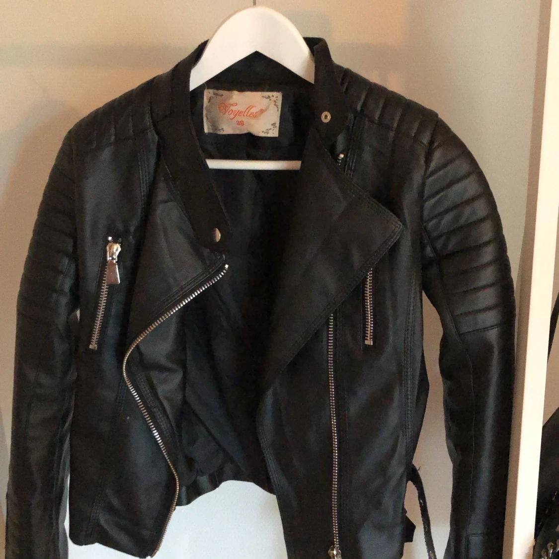 Svart motorcykel jacka 