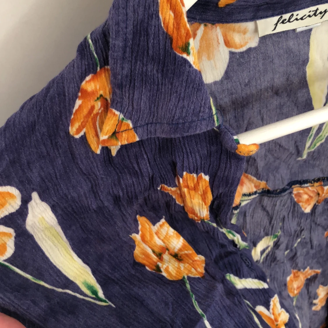 Blommig vintage skjorta - 90