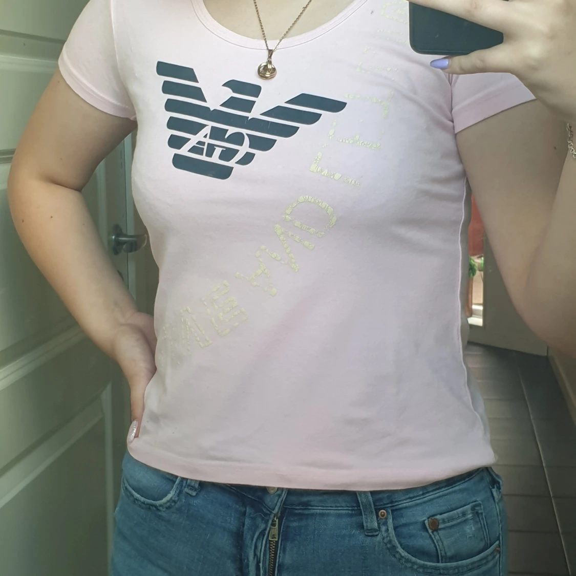 Rosa armani t-shirt - 90