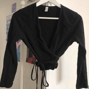  - En så bra enkel snygg omlotttröja i svart från det forna poppismärket American Apparel. Passar till allt! Jättefin men lite liten på mig tyvärr, så nu får den gå vidare! 🦋