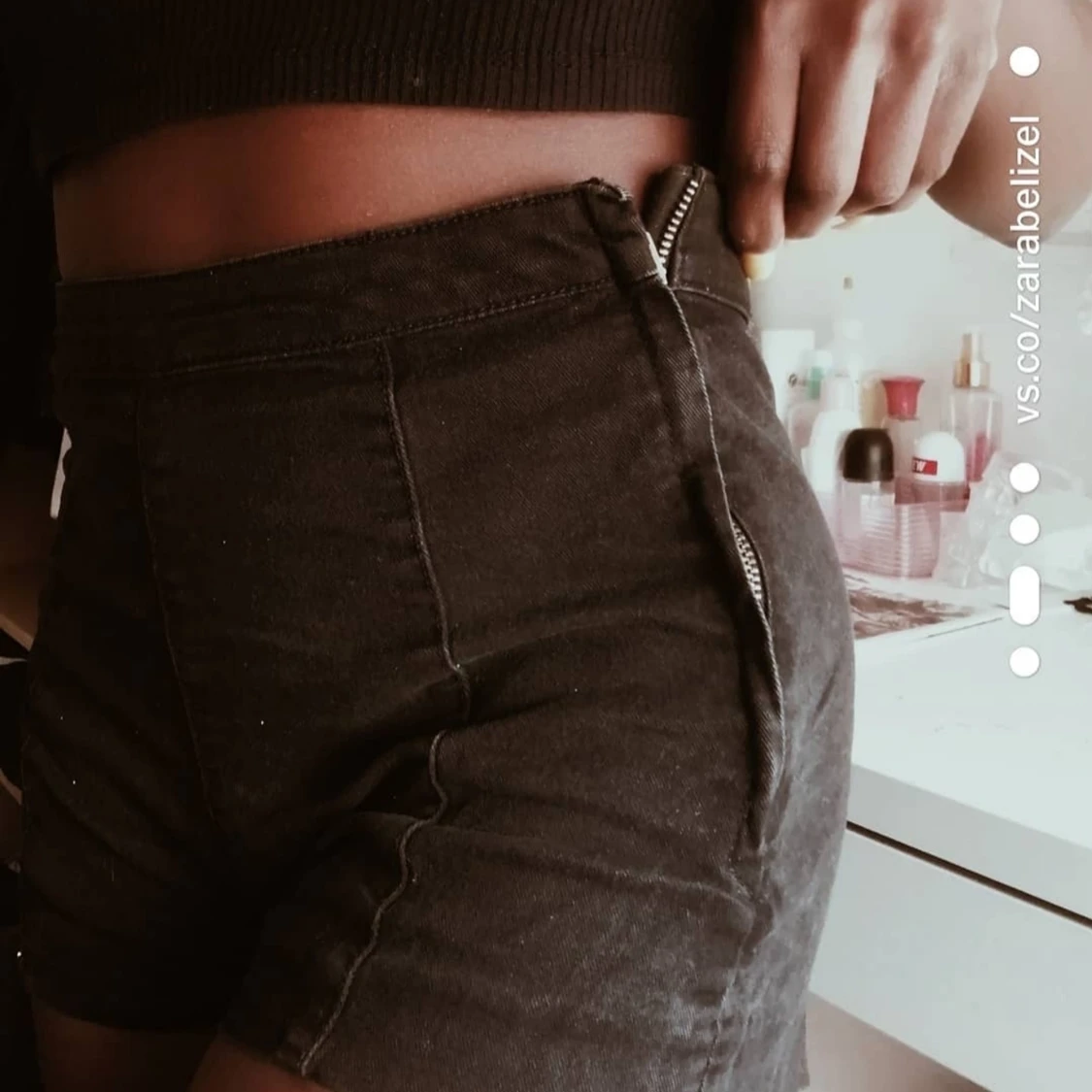 Svarta/gråa shorts - 91