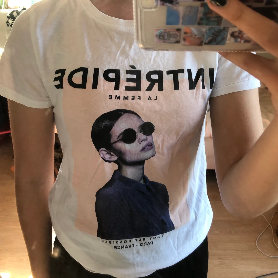 T-shirt med coolt tryck - 91