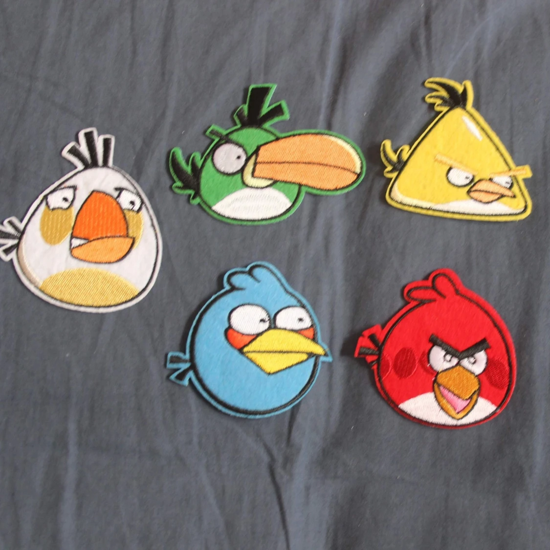 Angry bird 7st tygmärken!  - 90