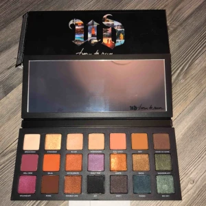  - Urban Decays extremt populära Born to run palett, endast swatchat ett fåtal färger.