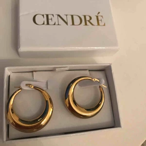  - Guldplätterade öronhängen från cendré. 