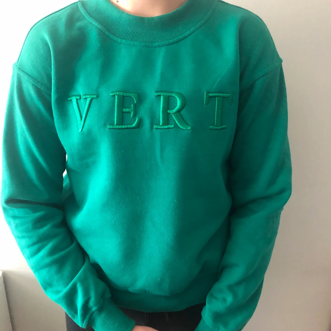 Grön college Tröja  - 90