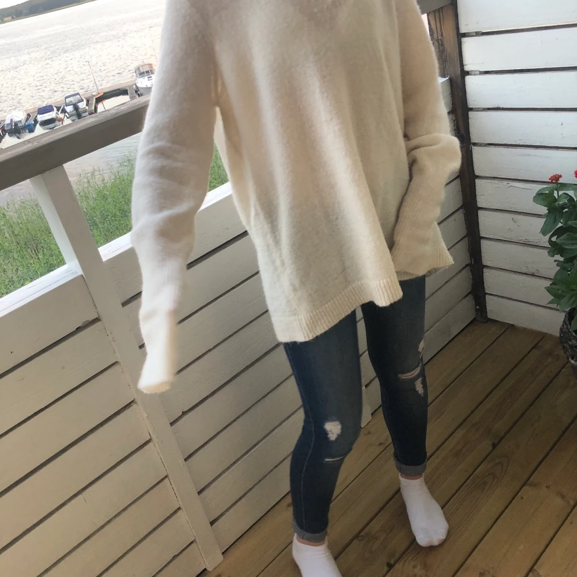 Oversized stickad tröja - 91