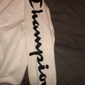 Champion tröja - En jättefin vit tröja från champion som tyvärr inte kommer till användning längre. Den är använd några gånger men inget man ser. Skriv gärna om du har fler frågor❤️